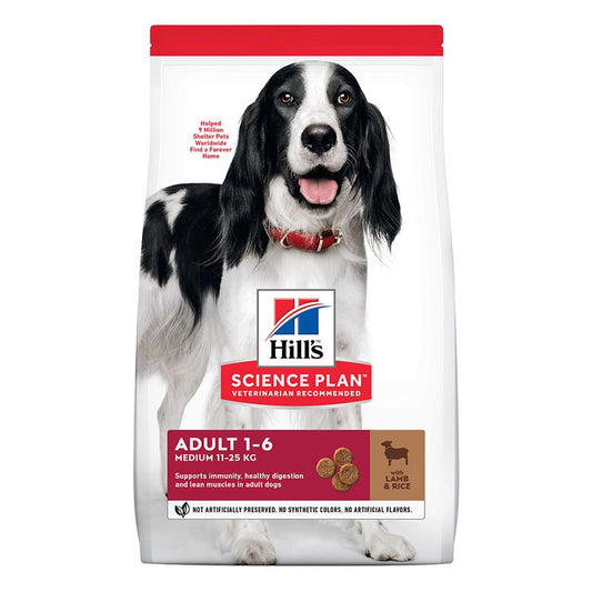 Hill's Science Plan Adult 1-6, Medium, Dry Food with Lamb & Rice