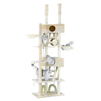 106″ Cat Tree Condo Furniture (FC03) 48″Wx18″Lx92″-106″H