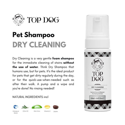 Top Dog Dry Cleaning Pet Shampoo 150ml