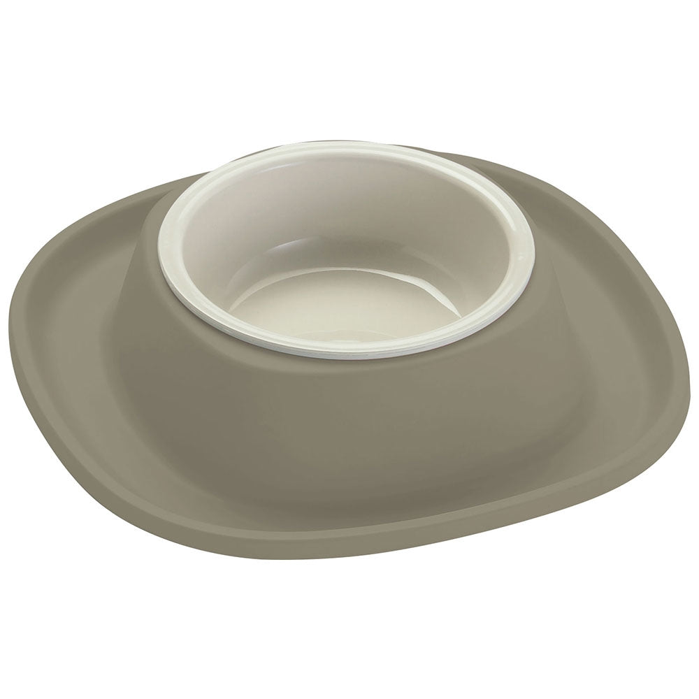 Georplast Soft Touch Plastic Single Bowl Small Grey