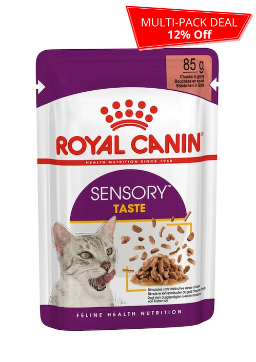 Royal Canin Feline Health Nutrition Sensory Taste in Gravy Wet Food Pouch, 85g