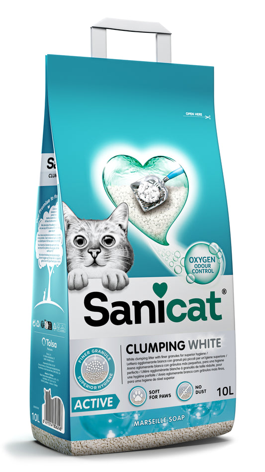 Sanicat Clumping White Active 10 L