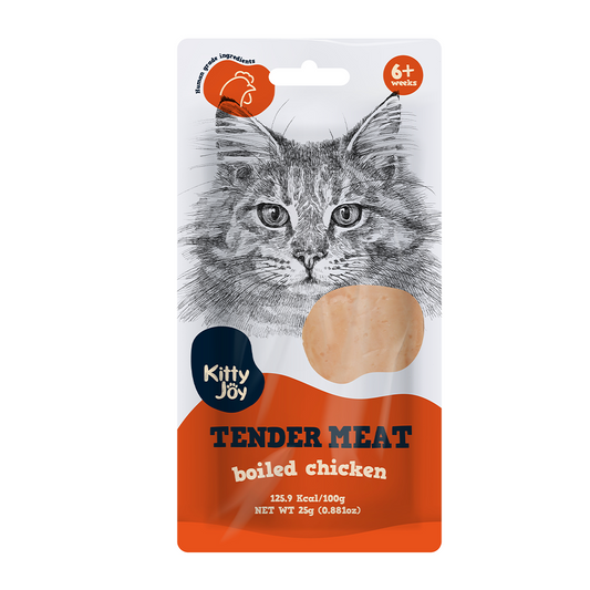 Kitty Joy Tender Meat Boiled Chicken Cat Treats 25g
