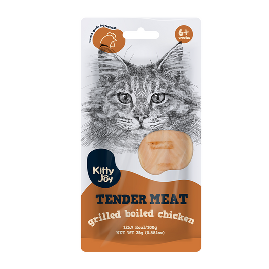 Kitty Joy Tender Meat Grilled Boiled Chicken Cat Treats 25g