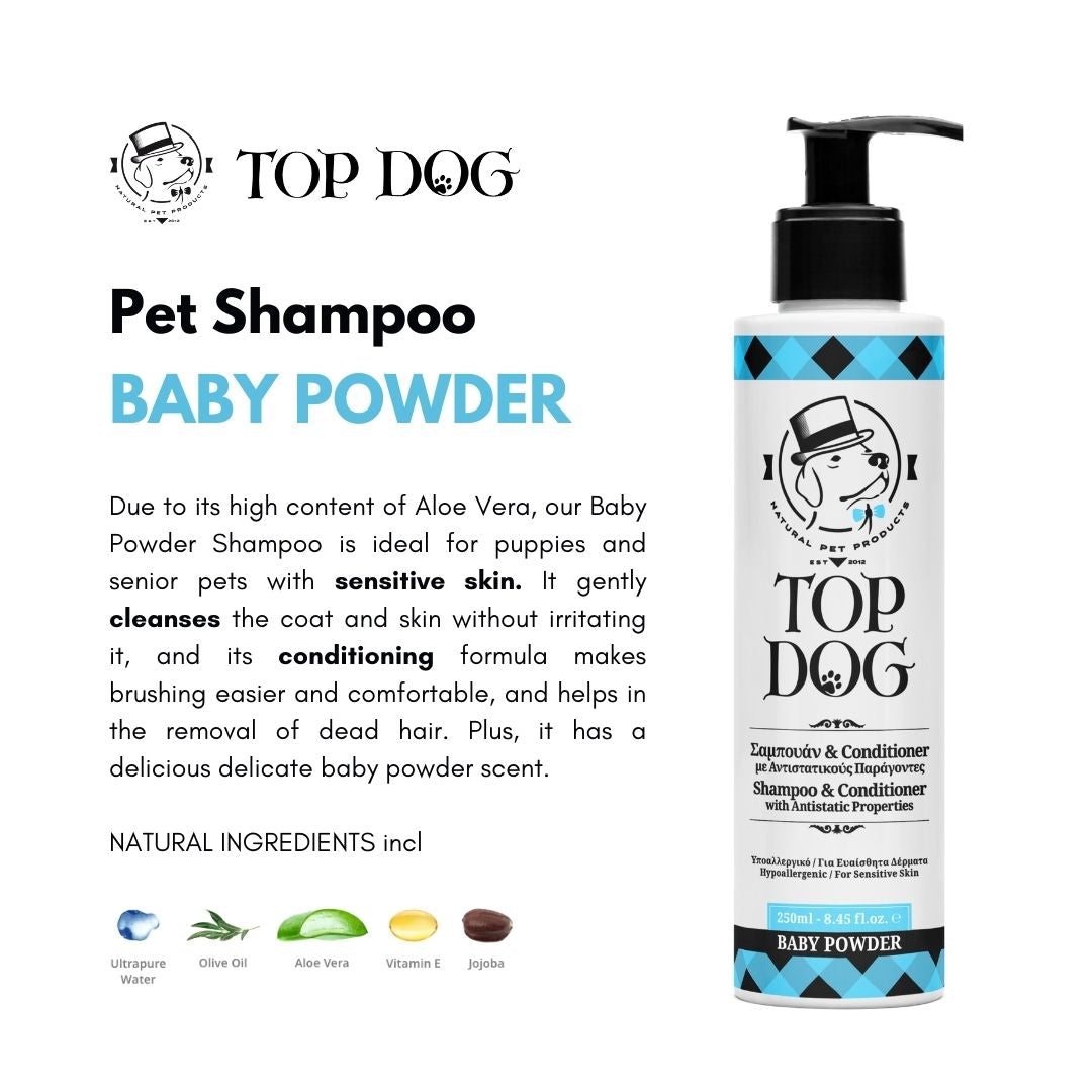 Top Dog Baby Powder Pet Shampoo & Conditioner