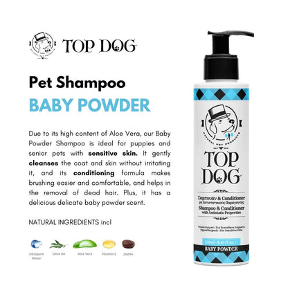 Top Dog Baby Powder Pet Shampoo & Conditioner