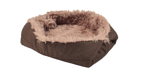 Bobby Multirelax 2-in-1 Throw & Nest- Brown / Small