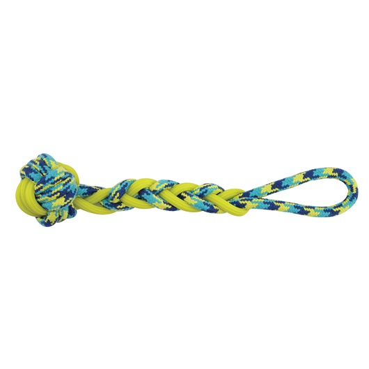 Zeus K9 Fitness By Zeus Rope And Tpr Ball Tug - 40.64 Cm Dia.