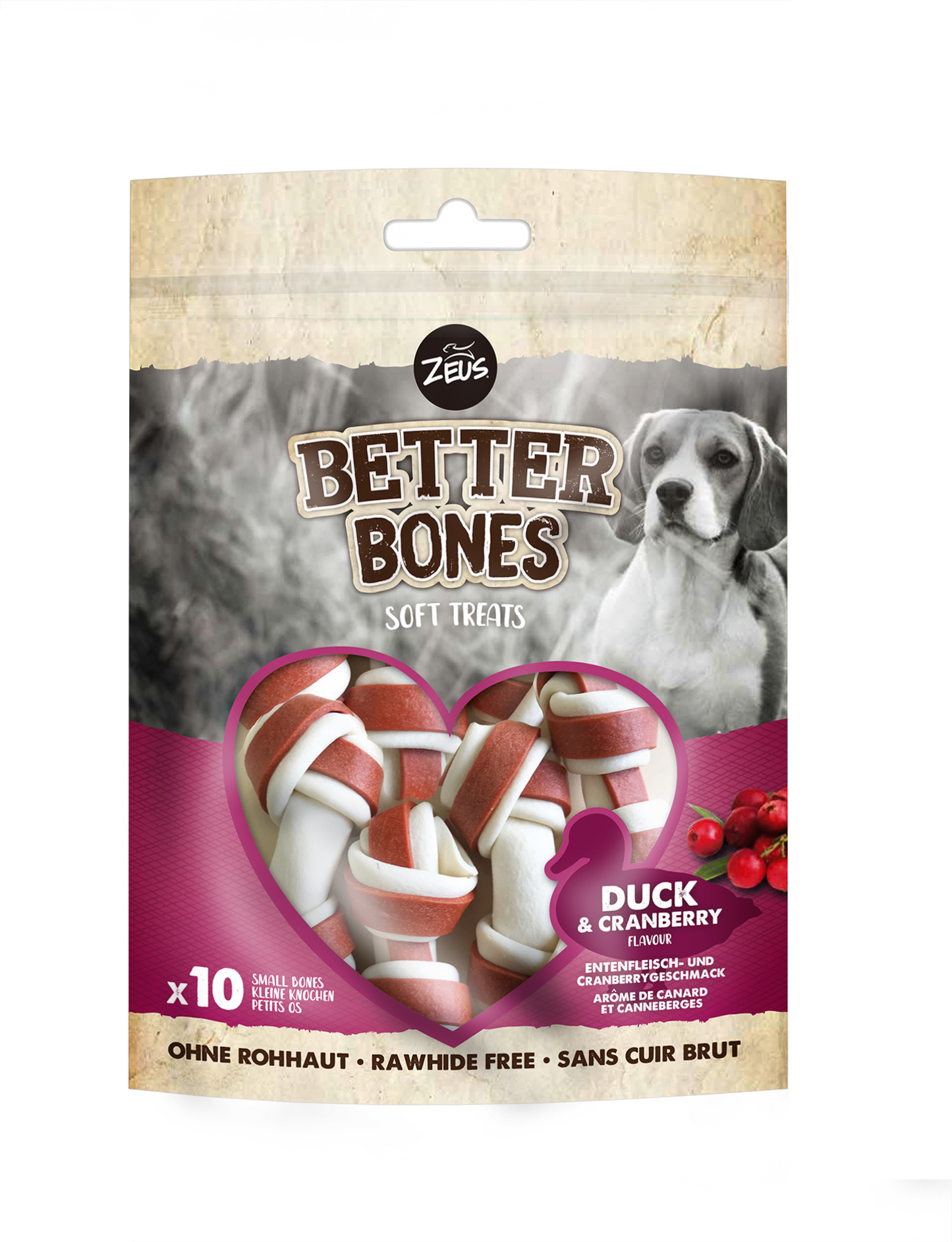 Zeus Better Bones, Small Bones Duck & Cranberry, 219G