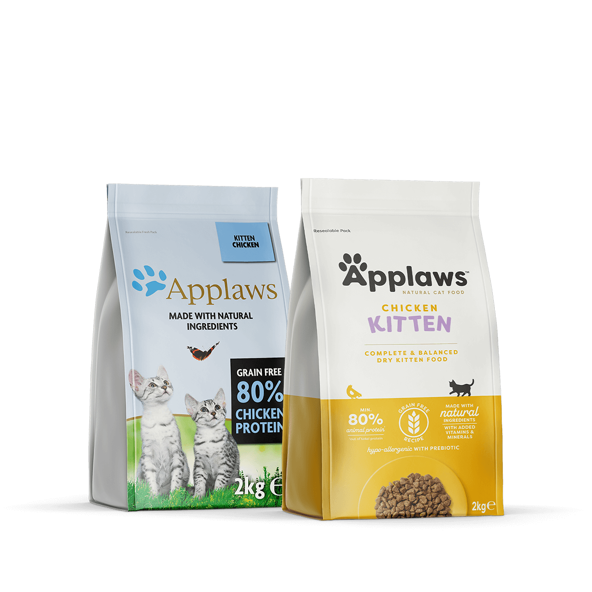 Applaws Complete Natural and Grain Free Dry Kitten Cat Food with Chicken