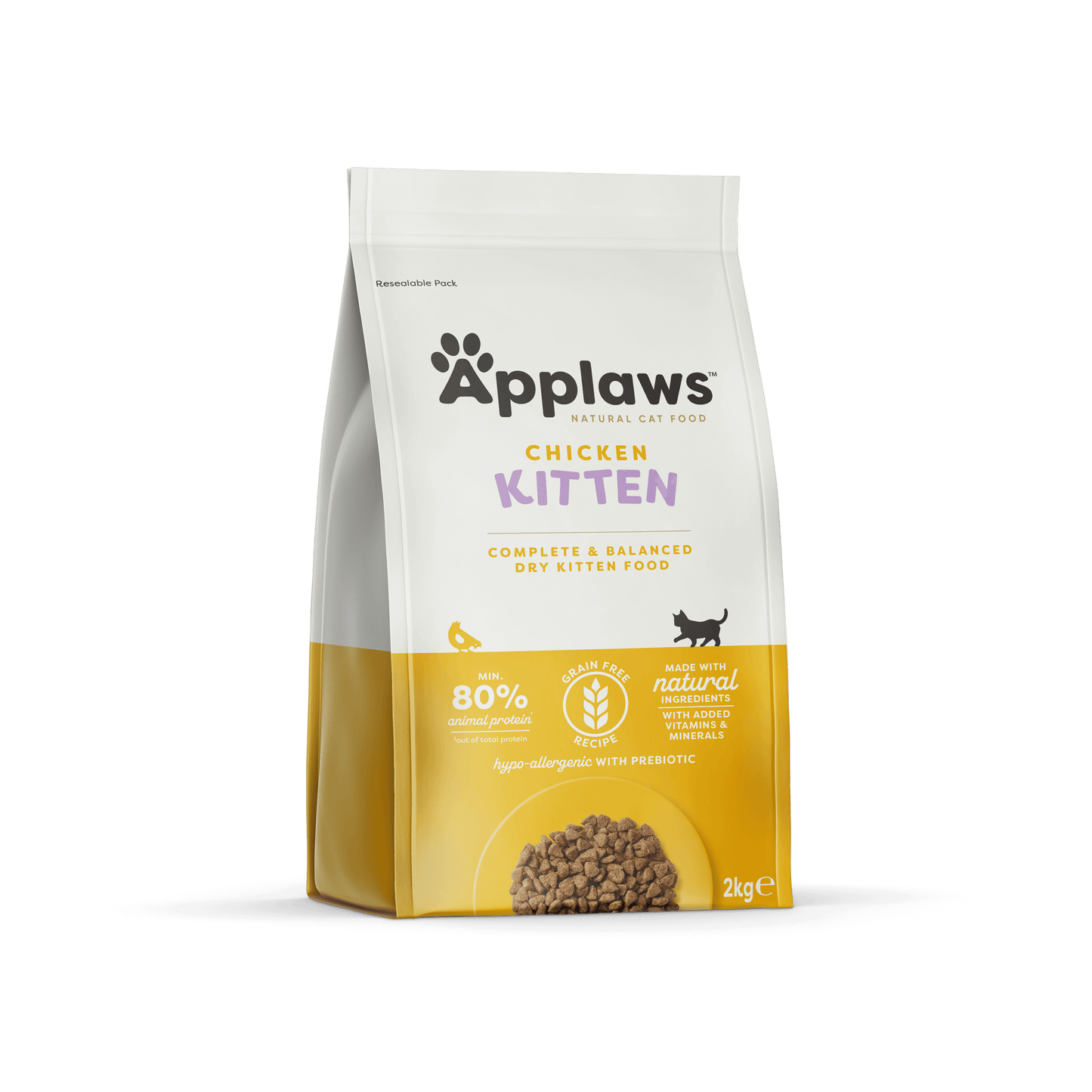 Applaws Complete Natural and Grain Free Dry Kitten Cat Food with Chicken