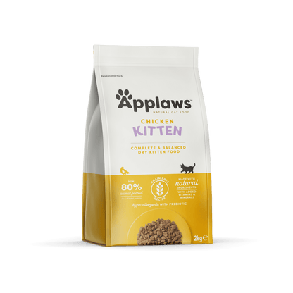 Applaws Complete Natural and Grain Free Dry Kitten Cat Food with Chicken