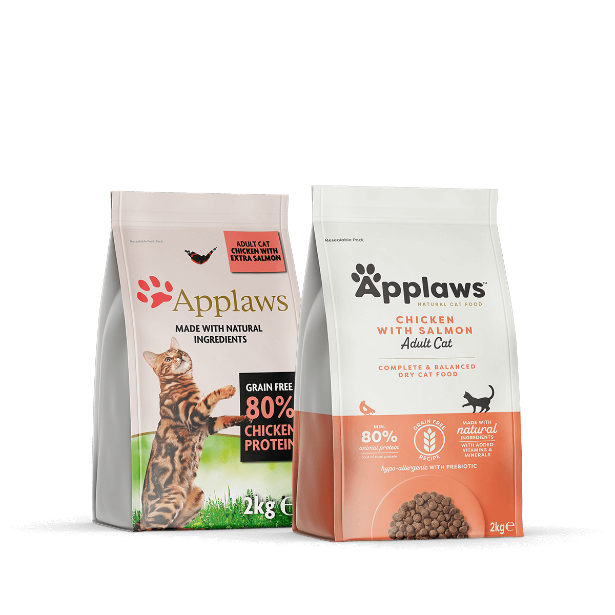 Applaws Complete and Grain Free Dry Adult Cat Food, Chicken with Salmon