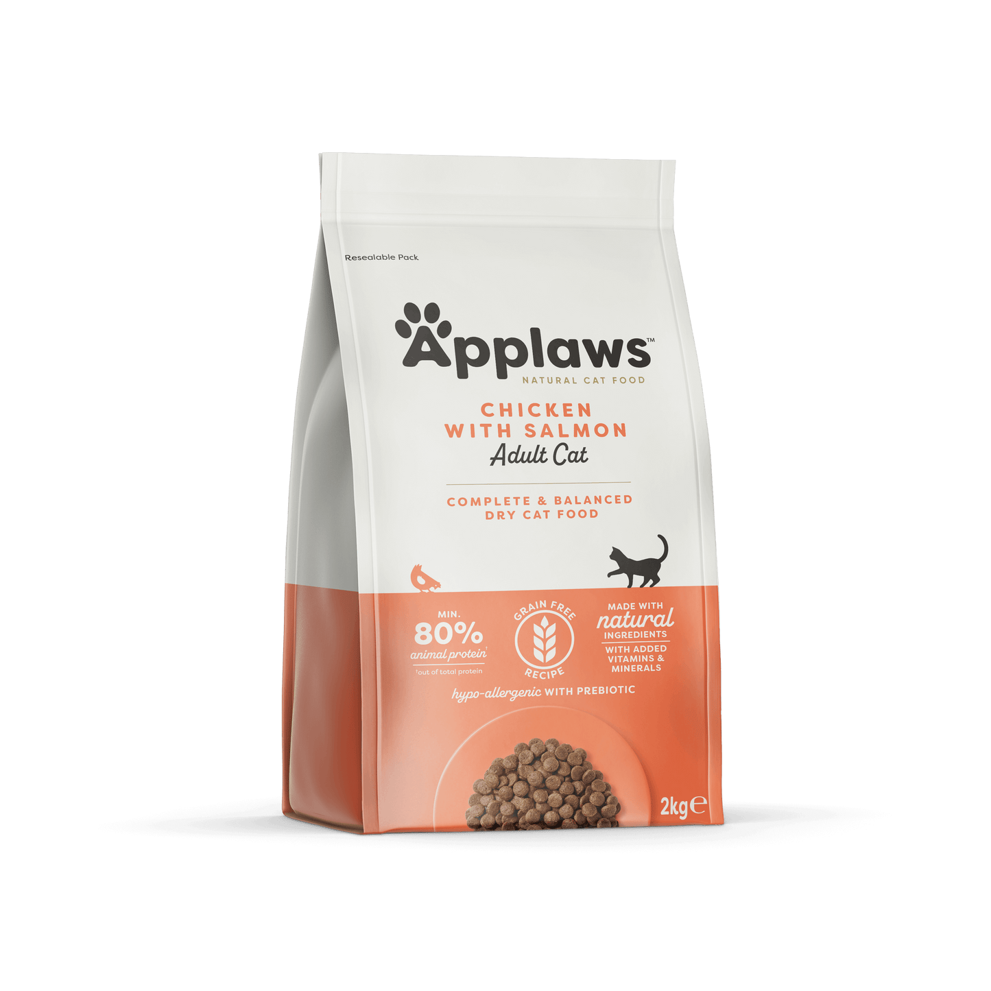 Applaws Complete and Grain Free Dry Adult Cat Food, Chicken with Salmon