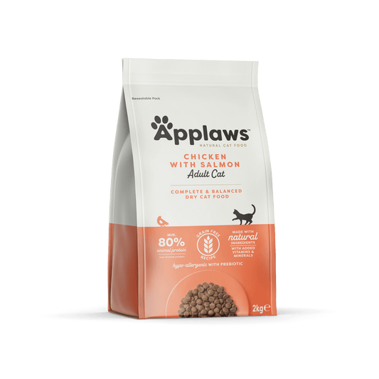 Applaws Complete and Grain Free Dry Adult Cat Food, Chicken with Salmon