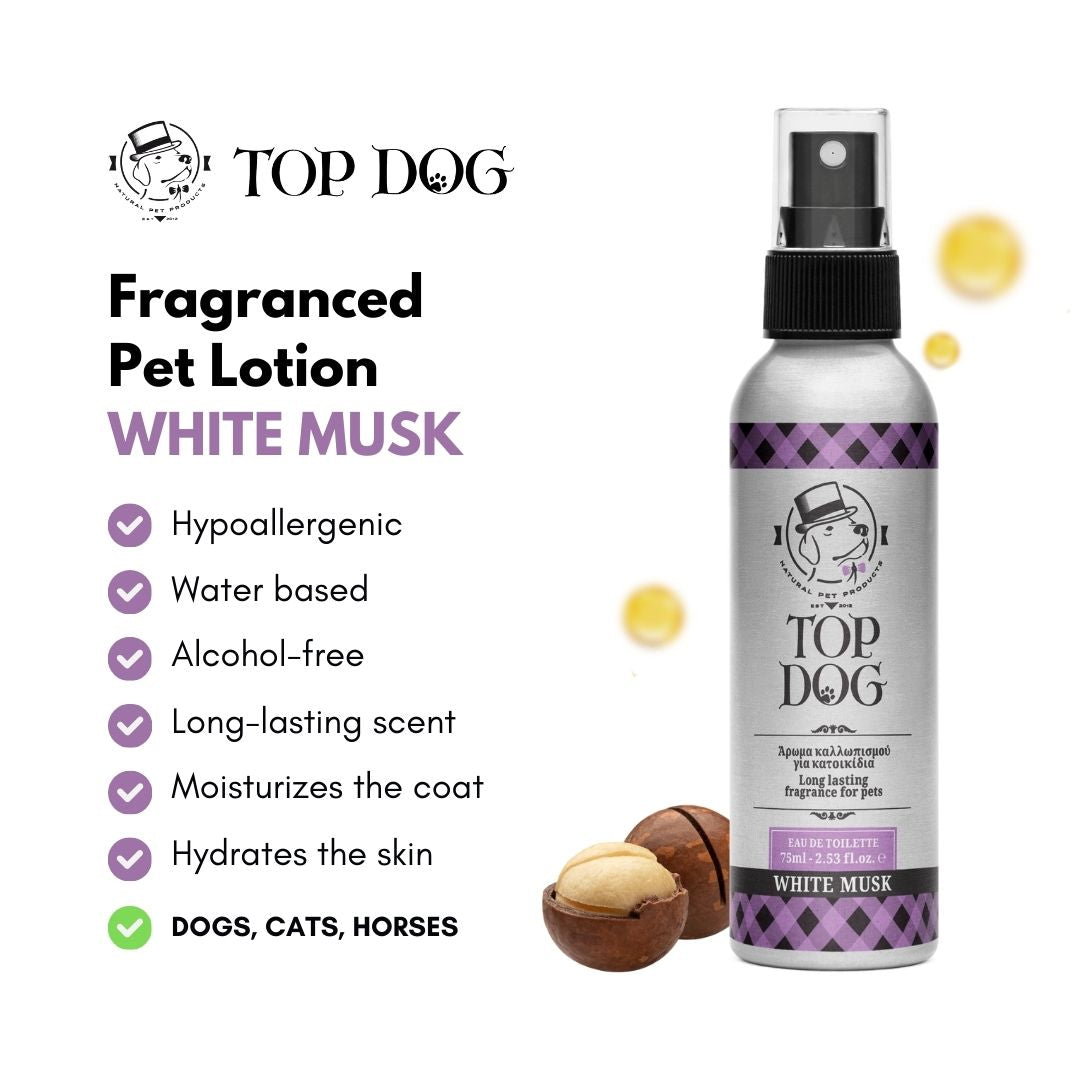 Top Dog White Musk Fragranced Pet Lotion 75ml