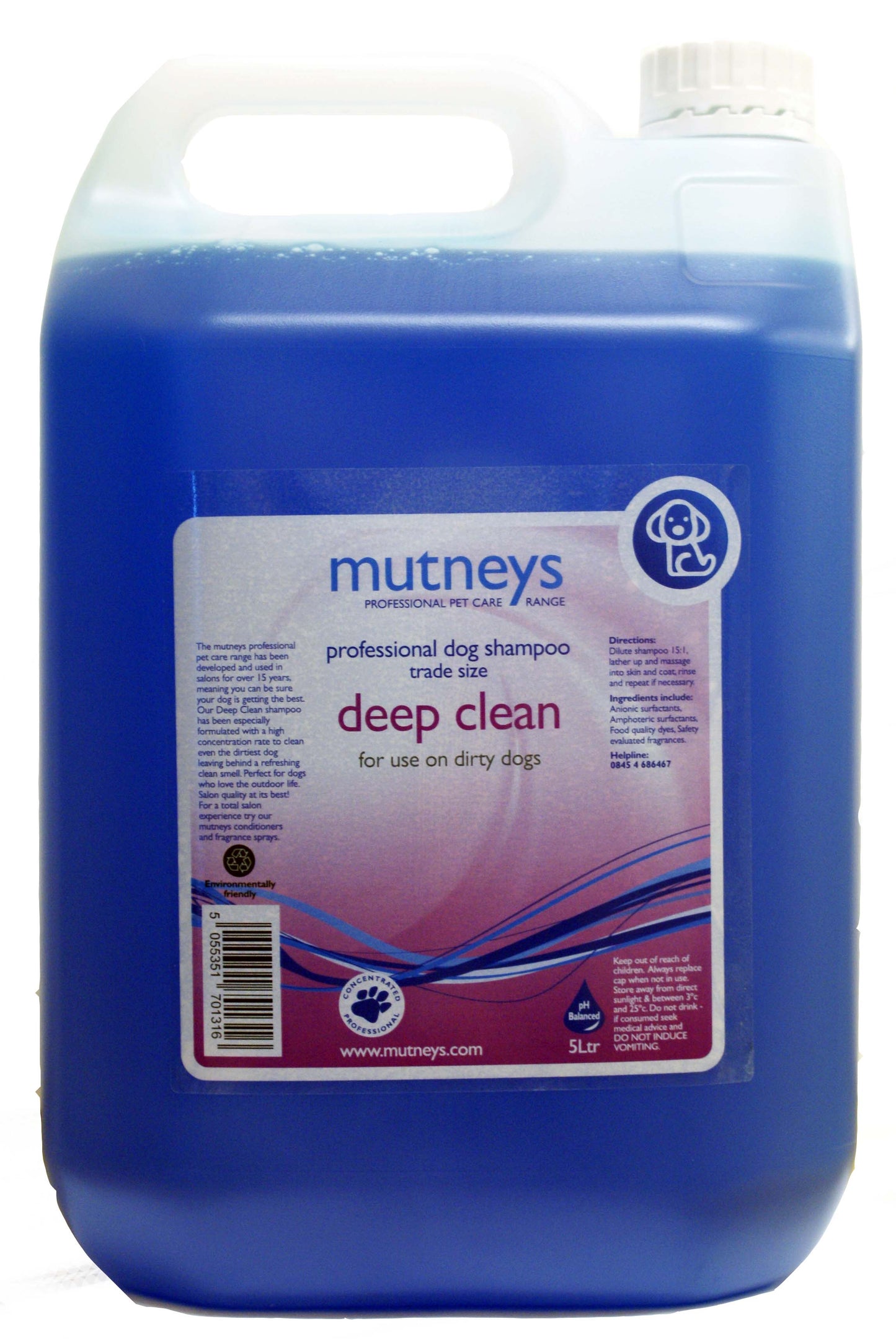 Mutneys Deep Clean Shampoo 5Ltr