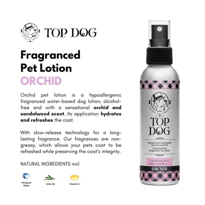 Top Dog Orchid Fragranced Pet Lotion 75ml