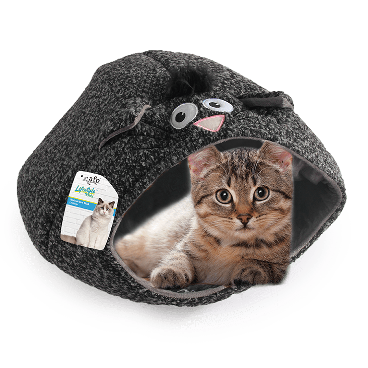 Nest Cat Bed Black