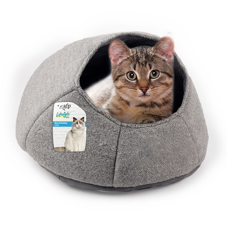 All For Paws  Nest Cat Bed Grey