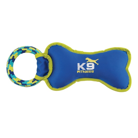 Zeus K9 Fitness By Zeus Tough Nylon Bone With Rope Tug - 30.5 Cm