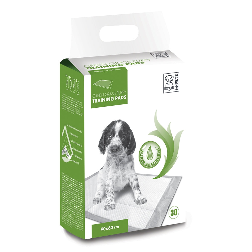 M-PETS Green Grass Training Pads 90x60cm 30 Pack