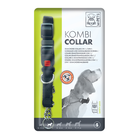 M-PETS Kombi Semi-Choke Collar 2in1 S