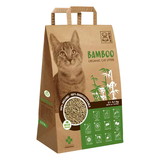 M-PETS Bamboo Organic & Biodegradable Cat Litter 5L