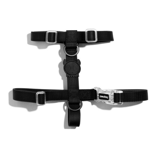 Zee.Dog Neopro Black H-Harness Extra Small