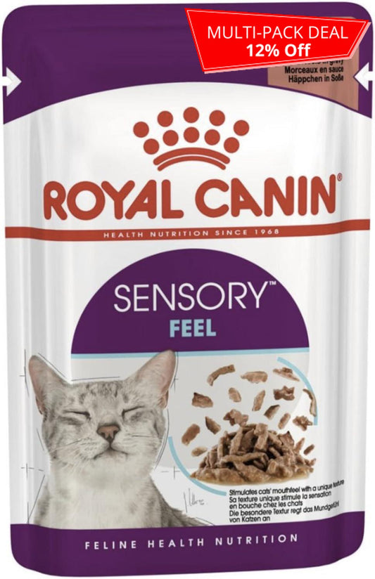 Royal Canin Feline Health Nutrition Sensory Feel in Gravy Wet Food Pouch, 85g