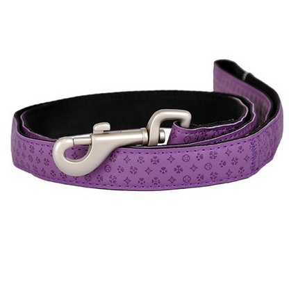 Bobby Mylord Leatherette Dog Leash Purple