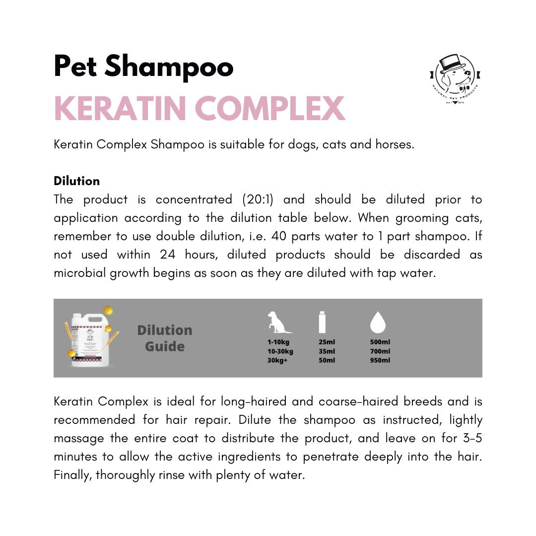 Top Dog Keratin Complex Pet Shampoo