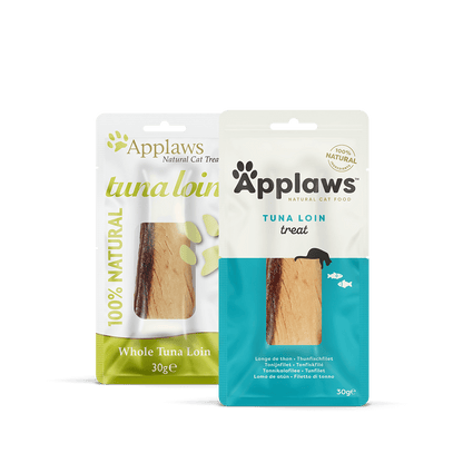 Applaws 100% Natural Cat Treats, Whole Tuna Loin Cat Snack, 30g Pouch