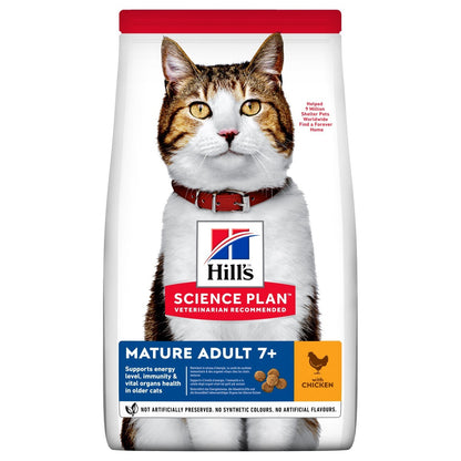 Hill's Science Plan Mature Adult 7+, Dry Cat Food with Chicken