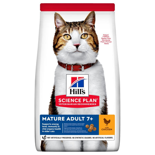 Hill's Science Plan Mature Adult 7+, Dry Cat Food with Chicken