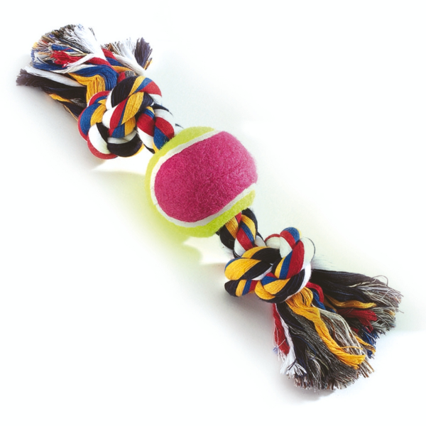 Camon Cotton Rope Bone with Ball