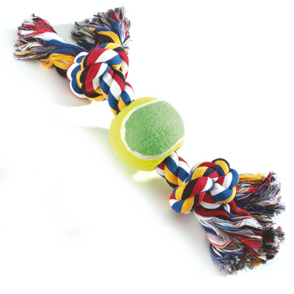 Camon Cotton Rope Bone with Ball