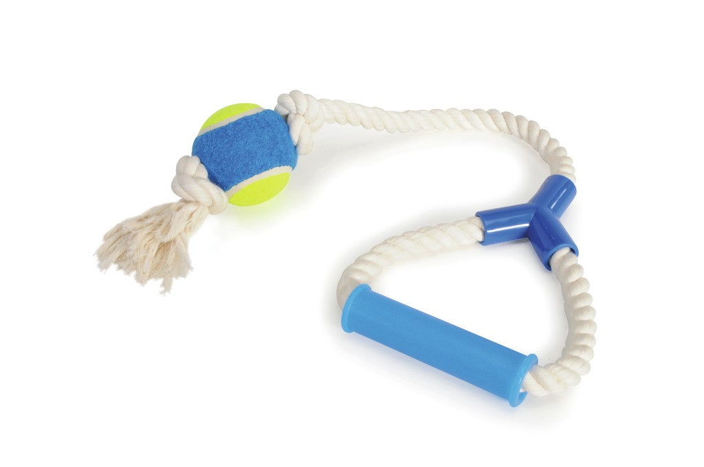 Camon Rope Toy- Rope with Handle and Ball