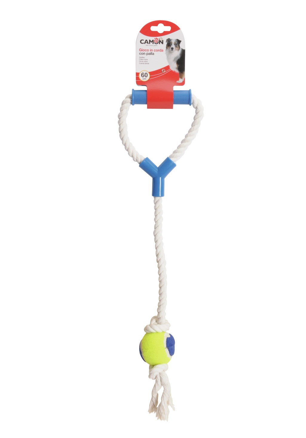 Camon Rope Toy- Rope with Handle and Ball