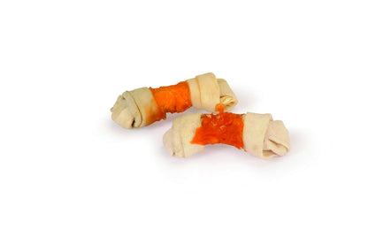 Camon Knotted Rawhide Bone with Chicken