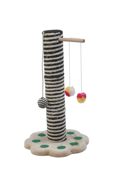Camon “2 Colours” Scratching Post with Toys 30x52cm