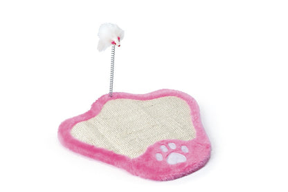 Camon Paw-Shaped Scratching Board with Toy