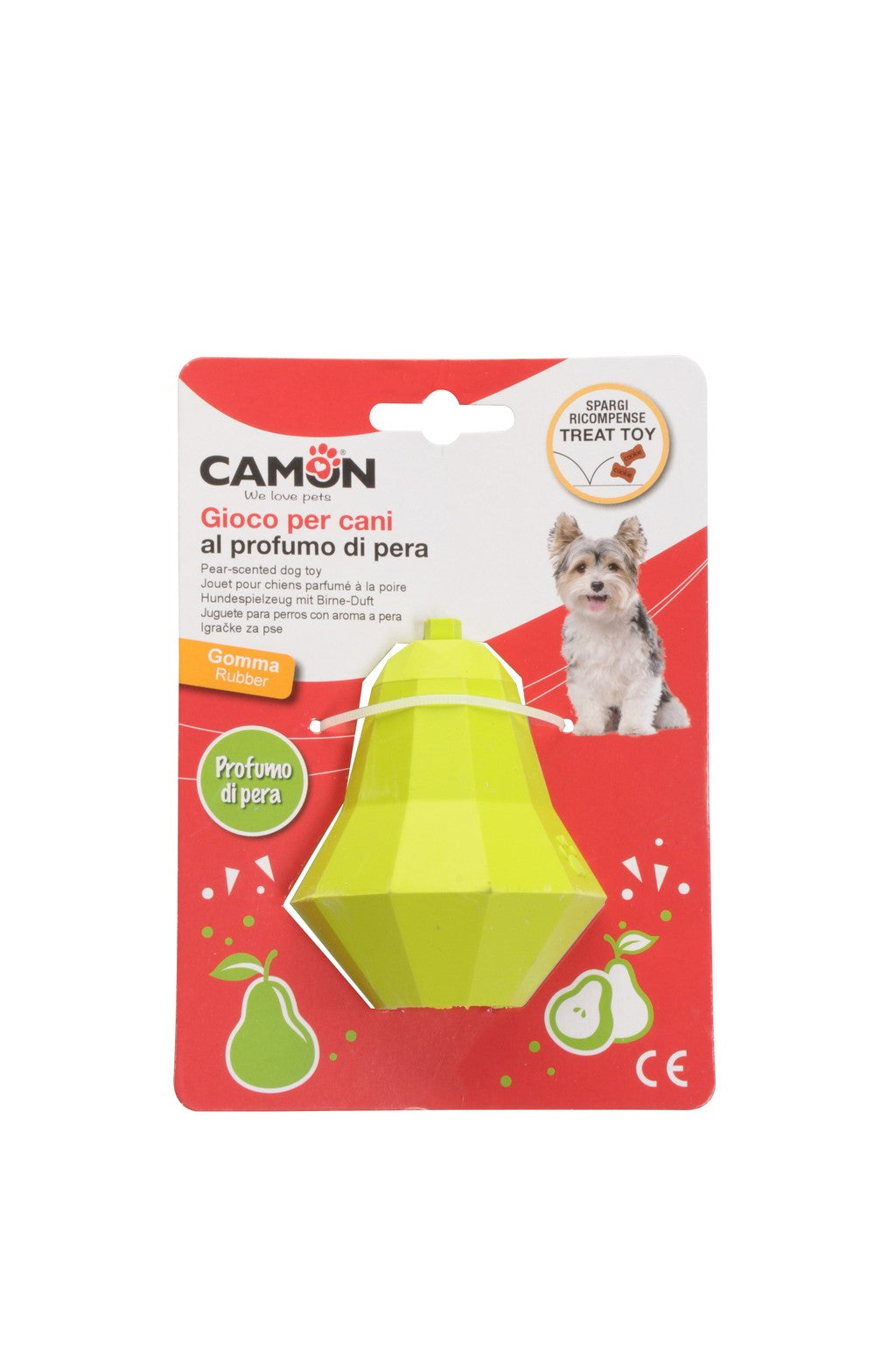 Camon Rubber Treat Toys For Dogs- Fruits