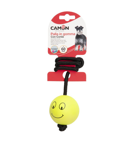 Camon Floating Soft Rubber Ball with Rope “Smile”