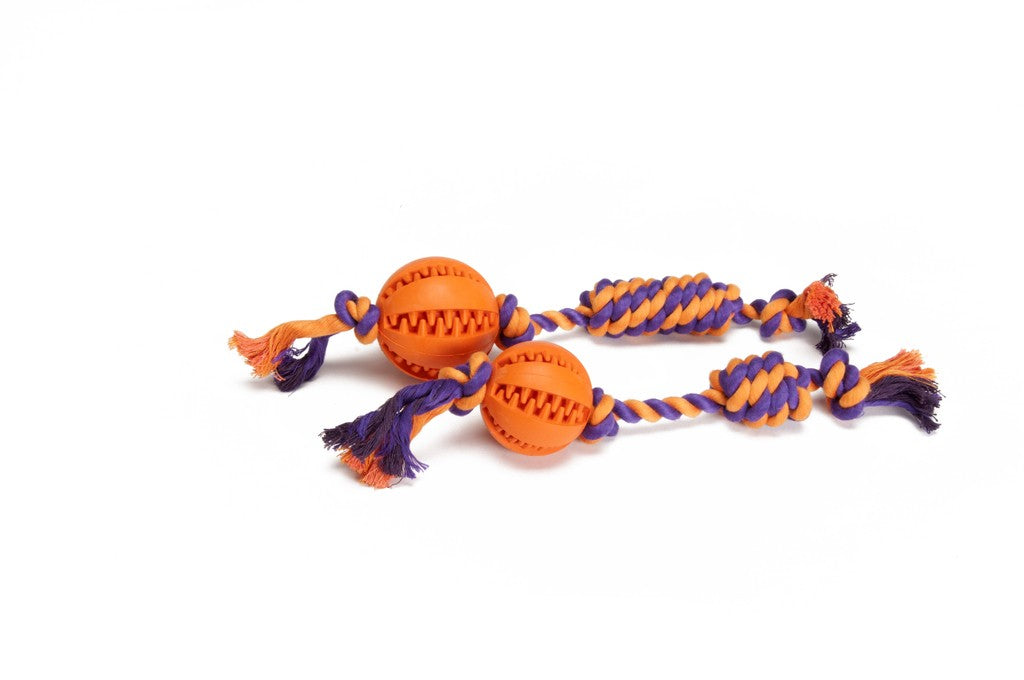 Camon Rubber Ball with Cotton Rope