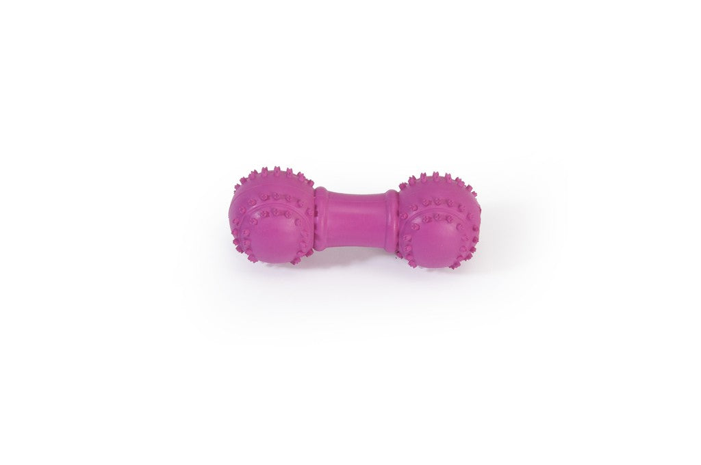 Camon Rubber Toy with Squeaker Dumbbell with Balls