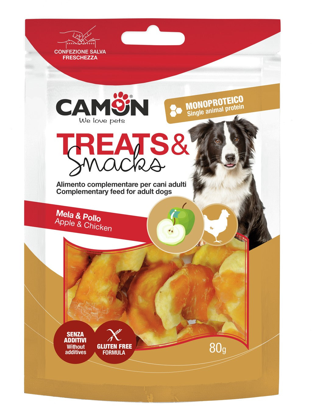 Camon Chicken & Apple Bits (80g)