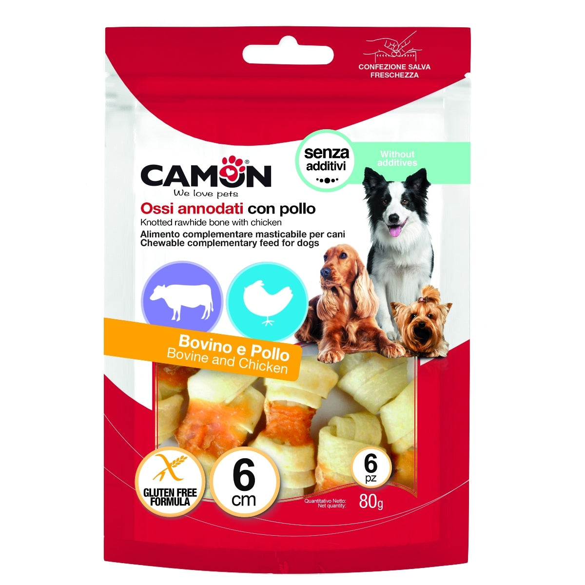 Camon Chicken & Knotted Bone 14pcs (80g)