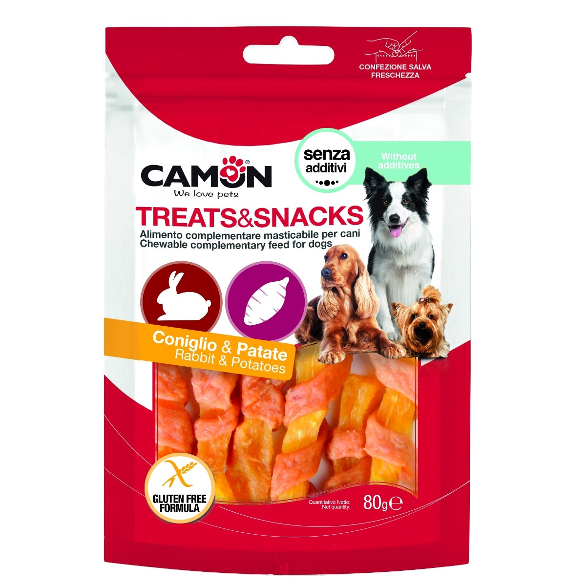 Camon Rabbit and Sweet Potato Strips (80g)