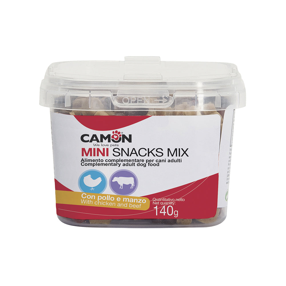 Camon Snackbox-Mini Hearts Chicken & Beef